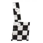 Whites Childrens Bib Apron Big Black and White Check - Image 2