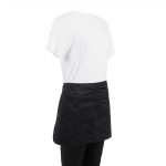 Whites Short Bistro Apron Black - Image 8