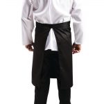 Regular Bistro Apron Black With Pocket - Image 2