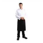 Regular Bistro Apron Black With Pocket - Image 3