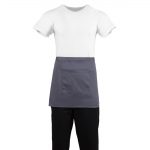Whites Short Bistro Apron Charcoal - Image 9