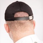 Chef Works Cool Vent Baseball Cap Black with Blue Trim - Image 2