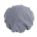 Whites Peaked Unisex Hat Blue & White Check - Image 5