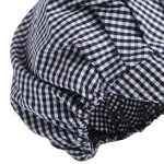 Whites Peaked Unisex Hat Blue & White Check - Image 6