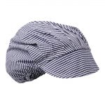 Whites Peaked Unisex Hat Blue & White Check - Image 7