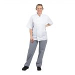 Whites Unisex Vegas Chefs Trousers Small Blue & White Check L - Image 3