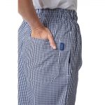 Whites Unisex Vegas Chefs Trousers Small Blue & White Check L - Image 9