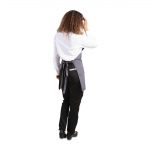 Whites V Neck Service Apron Charcoal - Image 3