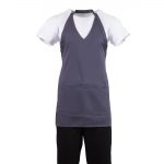 Whites V Neck Service Apron Charcoal - Image 10