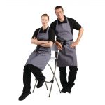 Whites Polycotton Bib Apron Charcoal - Image 3
