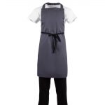 Whites Polycotton Bib Apron Charcoal