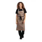 Whites Polycotton Bib Apron Tan - Image 2