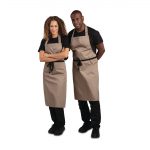 Whites Polycotton Bib Apron Tan - Image 4