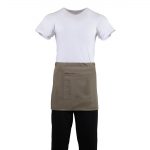 Whites Short Bistro Apron Tan - Image 8