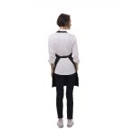 Chef Works Two Patch Pocket Bib Apron Black - Image 6
