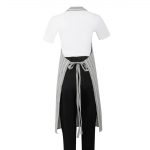 Whites Butchers Stripe Bib Apron Grey/White - Image 5