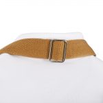 Southside Short Length Bib Apron Denim Blue with Tan Ties - Image 7