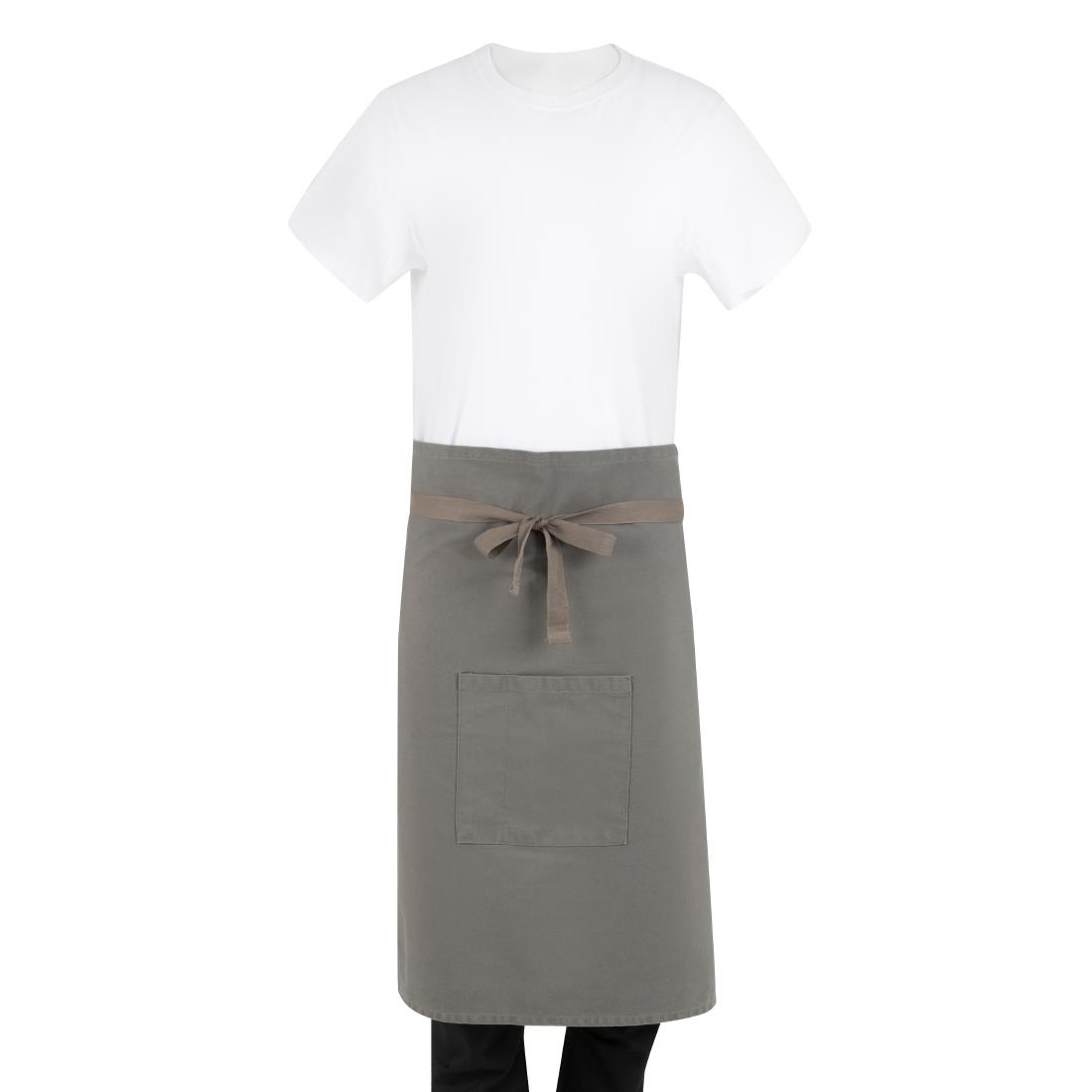 ba164_npi24-6775.jpg Southside Cotton Canvas Bistro Apron Khaki - Image 1