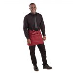 Whites Short Bistro Apron Burgundy - Image 5