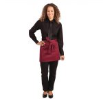 Whites Short Bistro Apron Burgundy - Image 6
