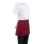 Whites Short Bistro Apron Burgundy - Image 7