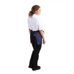 Whites Short Bistro Apron Navy Blue - Image 3