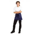 Whites Short Bistro Apron Navy Blue - Image 12