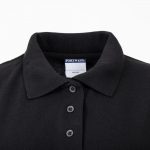 Ladies Polo Shirt Black L - Image 6