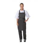 Nisbets Essentials Bib Aprons Polycotton Black (2 pack) - Image 3