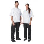 Nisbets Essentials Short Sleeve Chefs Jacket White XXL (2 pack) - Image 3