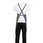 Southside Cotton Canvas Bib Apron Khaki - Image 5