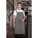 Southside Cotton Canvas Bib Apron Khaki - Image 7