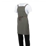 Southside Cotton Canvas Bib Apron Khaki - Image 15