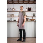 Southside Cotton Canvas Bib Apron Washed Grey - Image 7