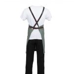 Southside Linen Blend Bib Apron Forest Green - Image 2