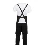 Southside Linen Blend Bib Apron Black - Image 3