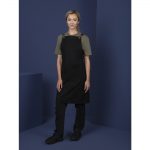 Southside Linen Blend Bib Apron Black - Image 13