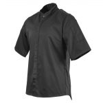 Southside Unisex Chef Jacket Band Collar Black M - Image 7