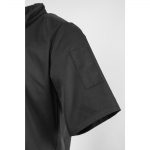 Southside Unisex Chef Jacket Band Collar Black M - Image 8