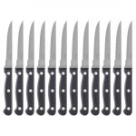 Olympia Taverna Serrated Steak Knives with Black Handles (12 Pack) - Image 3