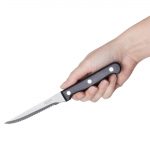 Olympia Taverna Serrated Steak Knives with Black Handles (12 Pack) - Image 5