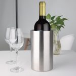 Olympia Brushed Stainless Steel Wine & Champagne Cooler - Image 4