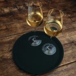 Olympia Kristallon Polypropylene Round Non-Slip Tray Black 280mm - Image 2