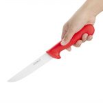 Hygiplas Stiff Blade Boning Knife Red 15cm - Image 2