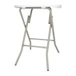 Bolero Round Folding Table Granite White 600mm (Single) - Image 2