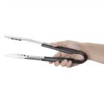 Hygiplas Colour Coded Black Serving Tongs 300mm - Image 2
