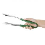 Hygiplas Colour Coded Green Serving Tongs 300mm - Image 2