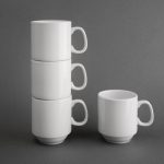 Olympia Whiteware Stacking Mugs 284ml (12 Pack) - Image 3