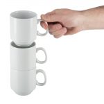 Olympia Whiteware Stacking Mugs 284ml (12 Pack) - Image 7