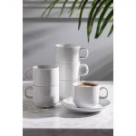 Olympia Whiteware Stacking Saucers 150mm (Pack of 12) - Image 5